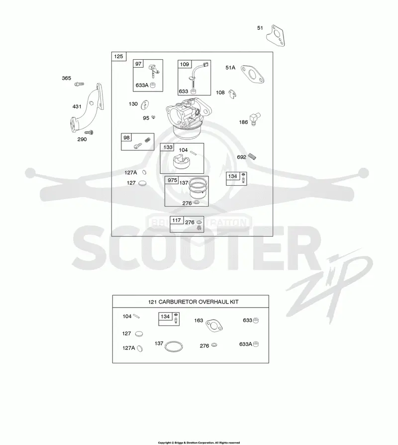Carburetor, Carbutetor Overhaul Kit