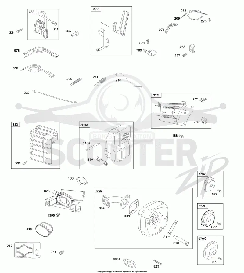 Air Cleaner, Controls, Governor Spring, Exhaust System, Ignition