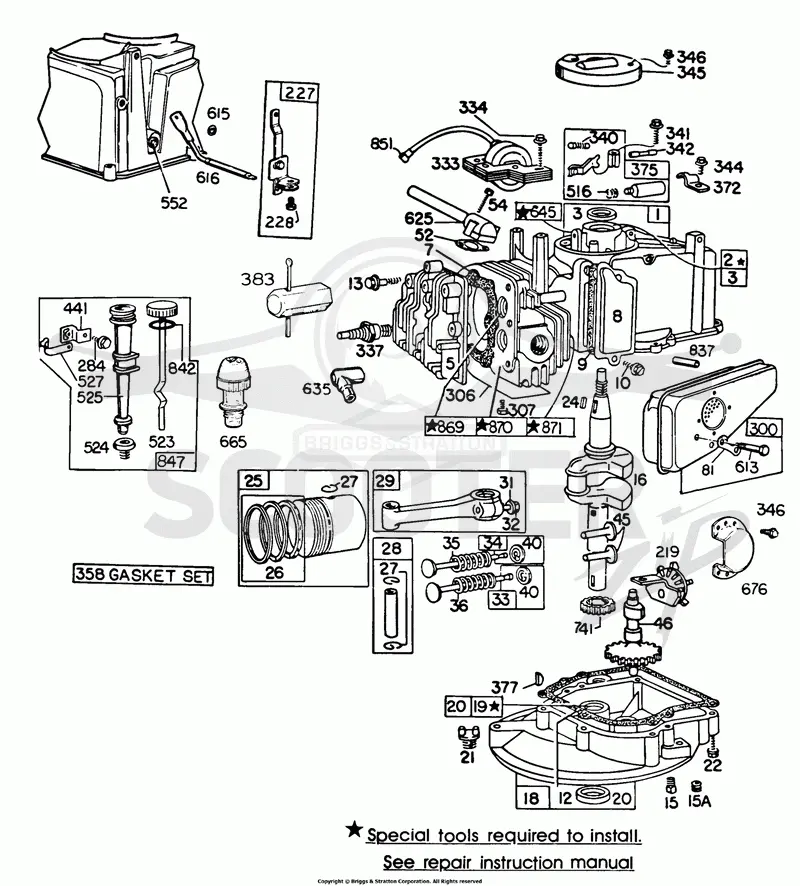 Cyl, Mufflers, Piston, Sump