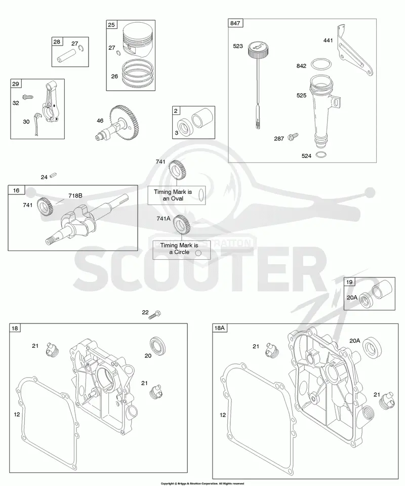 Camshaft, Crankcase Cover/Sump, Crankshaft, Lubrication, Piston/Rings/Connecting Rod