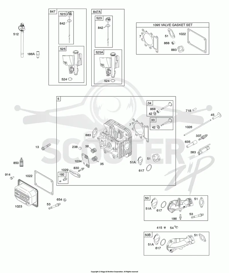 Cylinder Head, Gasket Set-Valve, Intake Manifold, Oil Fill, Valves