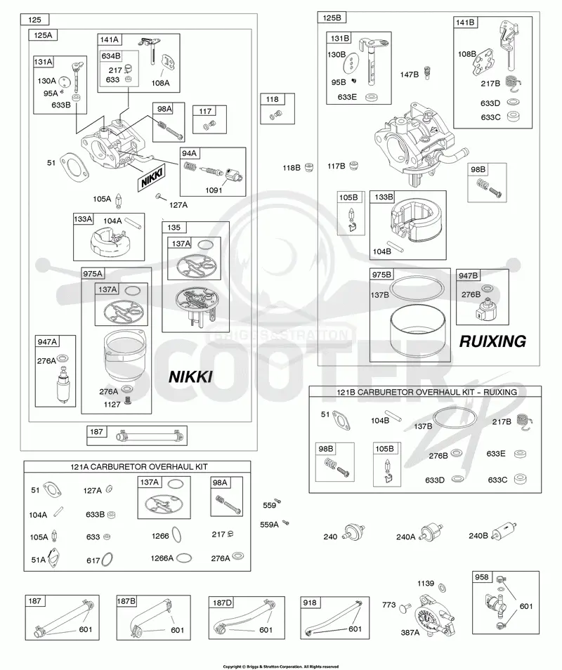 Carburetor, Fuel Supply, Kit-Carburetor Overhaul