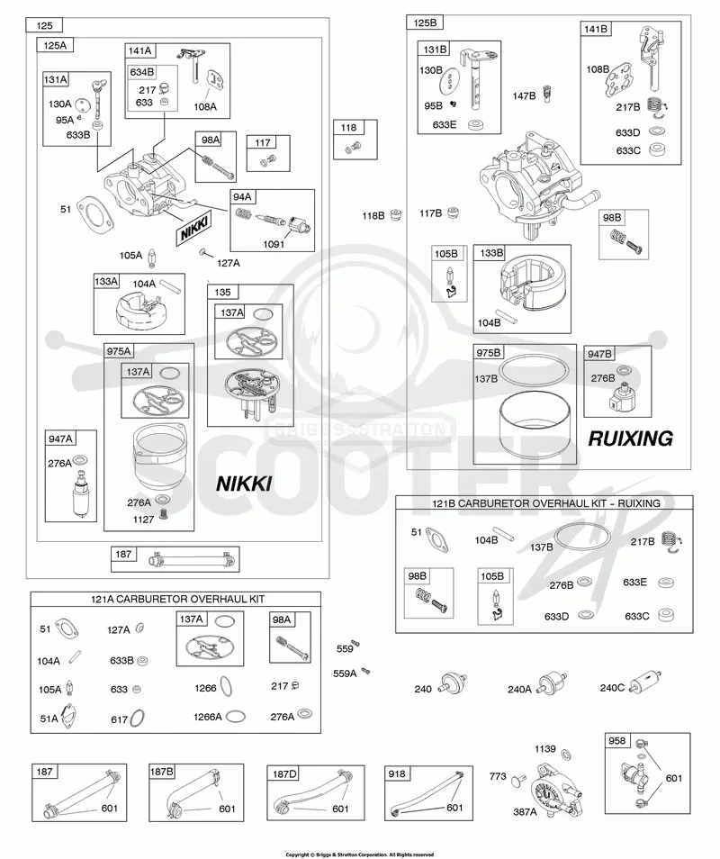 Carburetor, Fuel Supply, Kit-Carburetor Overhaul