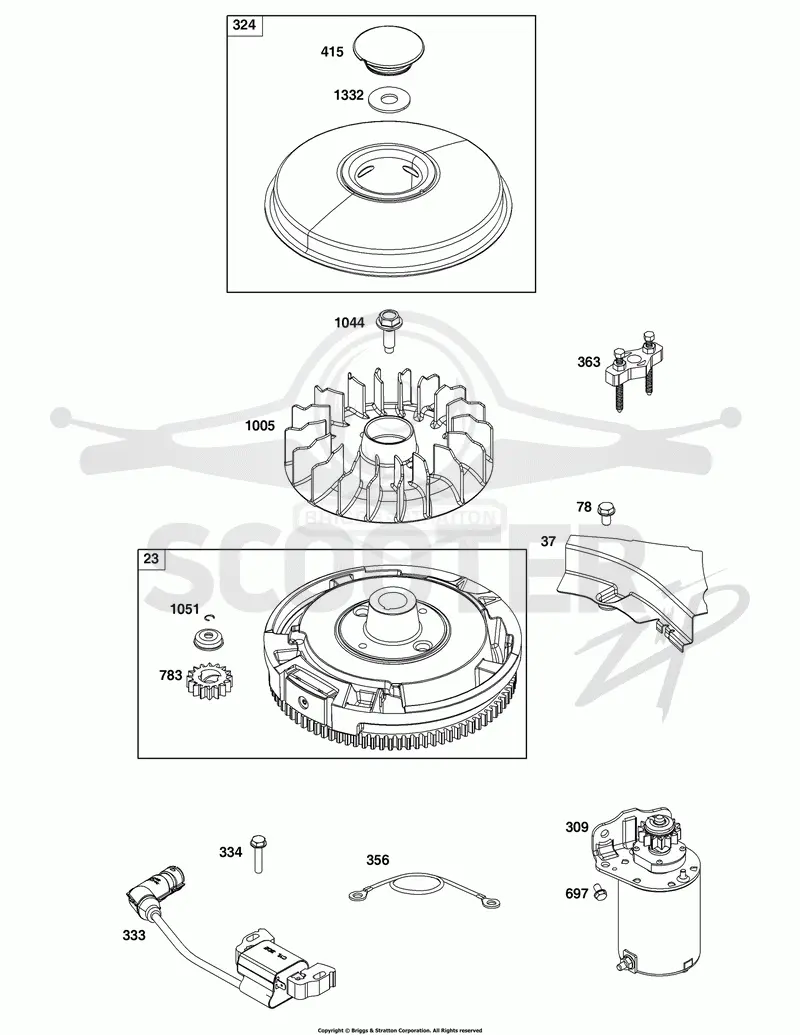 Flywheel, Ignition, and Starter Group