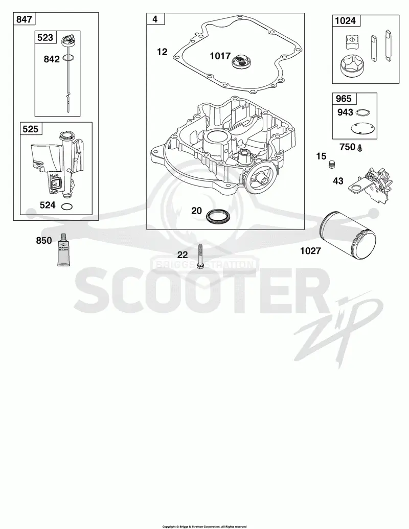 Crankcase Cover/Sump and Lubrication Group