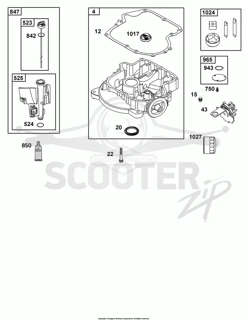 Crankcase Cover/Sump and Lubrication Group