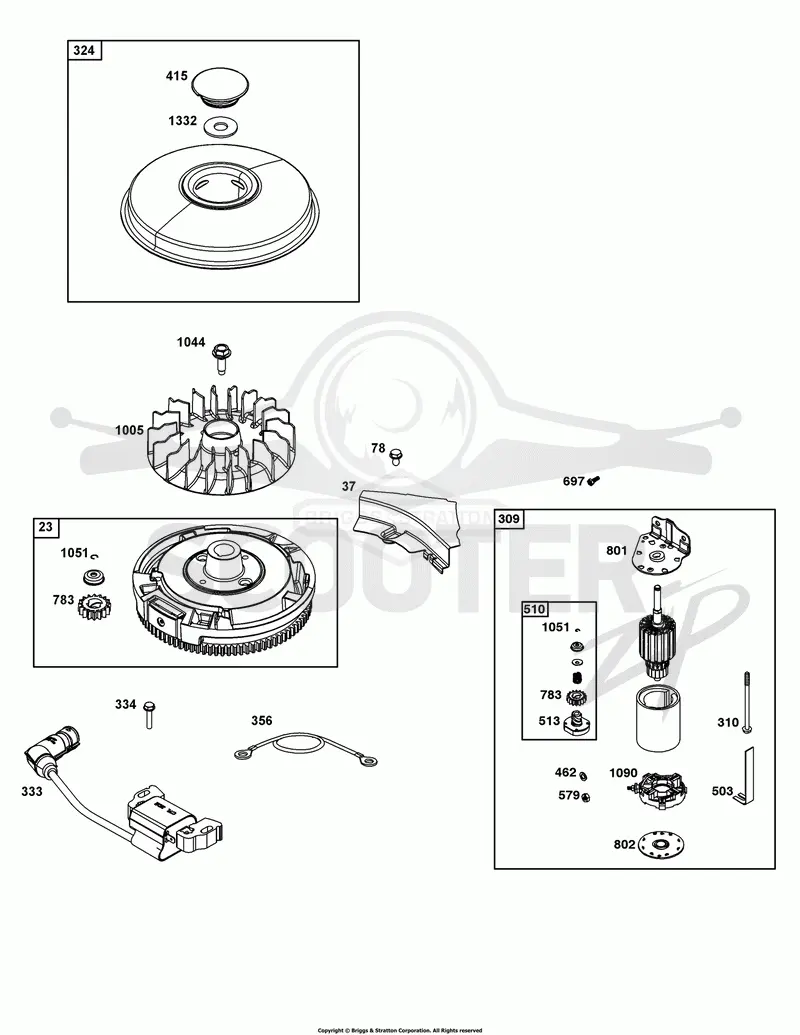Flywheel, Ignition, and Starter Group