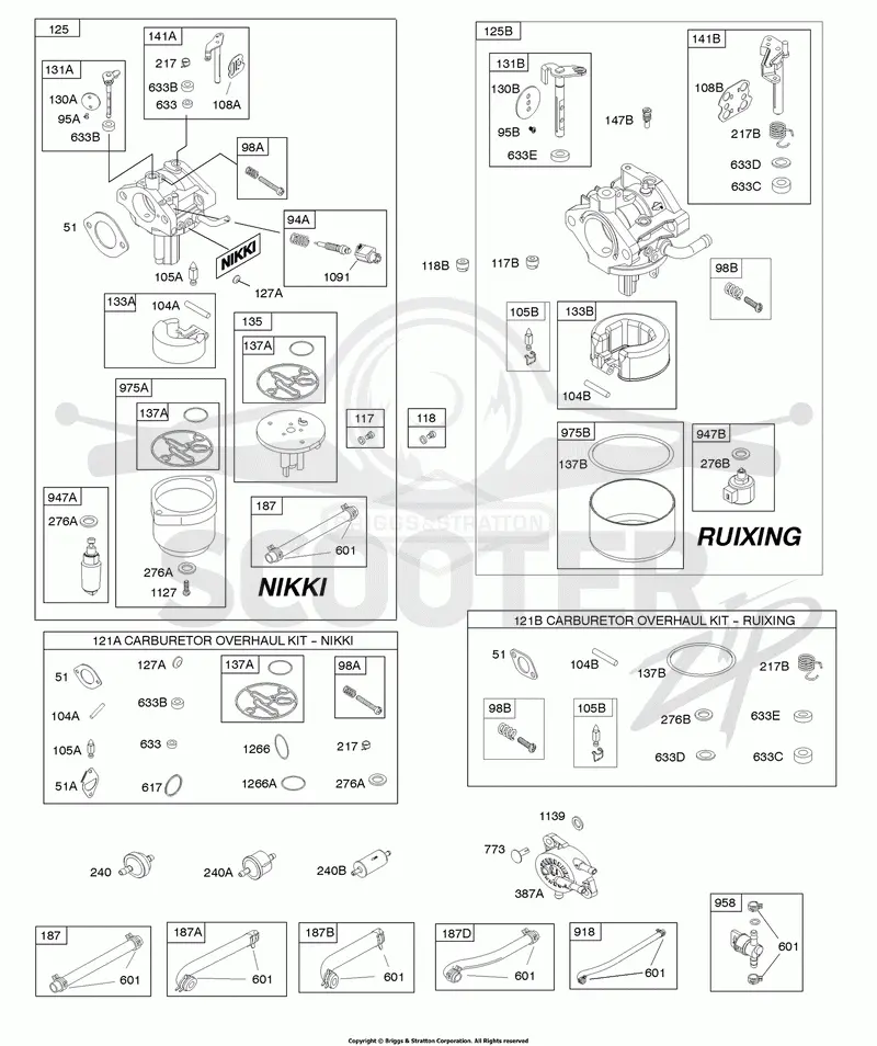 CARBURETOR, FUEL SUPPLY, KIT-CARBURETOR OVERHAUL