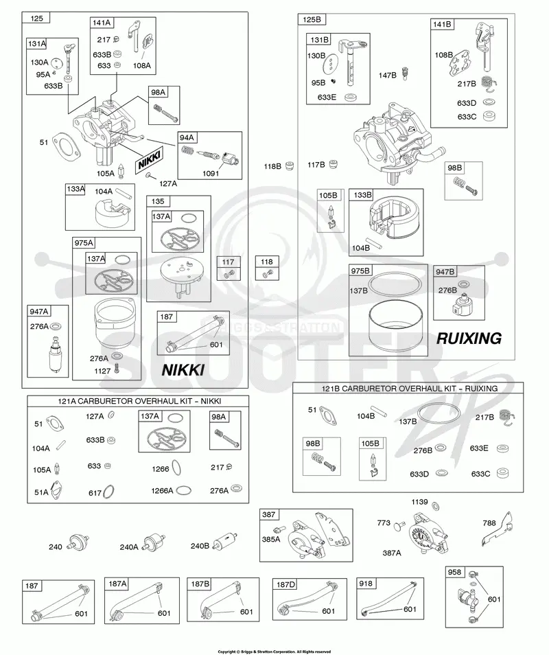 CARBURETOR, FUEL SUPPLY, KIT-CARBURETOR OVERHAUL