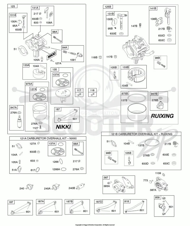 Carburetor, Fuel Supply, Kit-Carburetor Overhaul