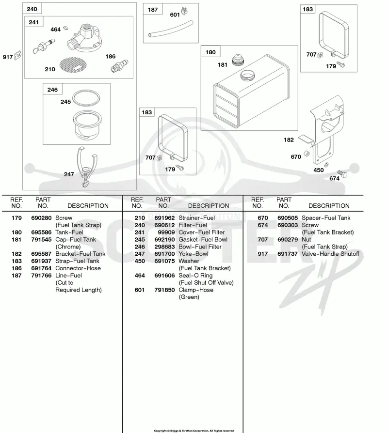 Fuel Tank, Fuel Filter