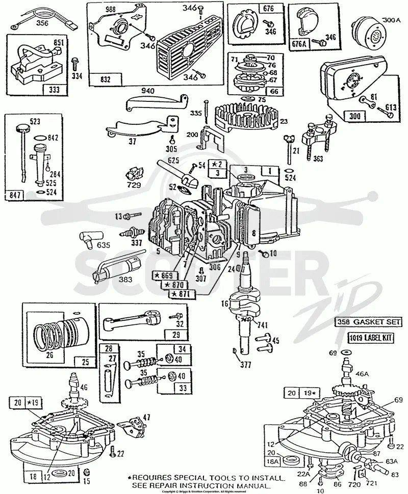 Cylinder,Sumps,Mufflers,Misc