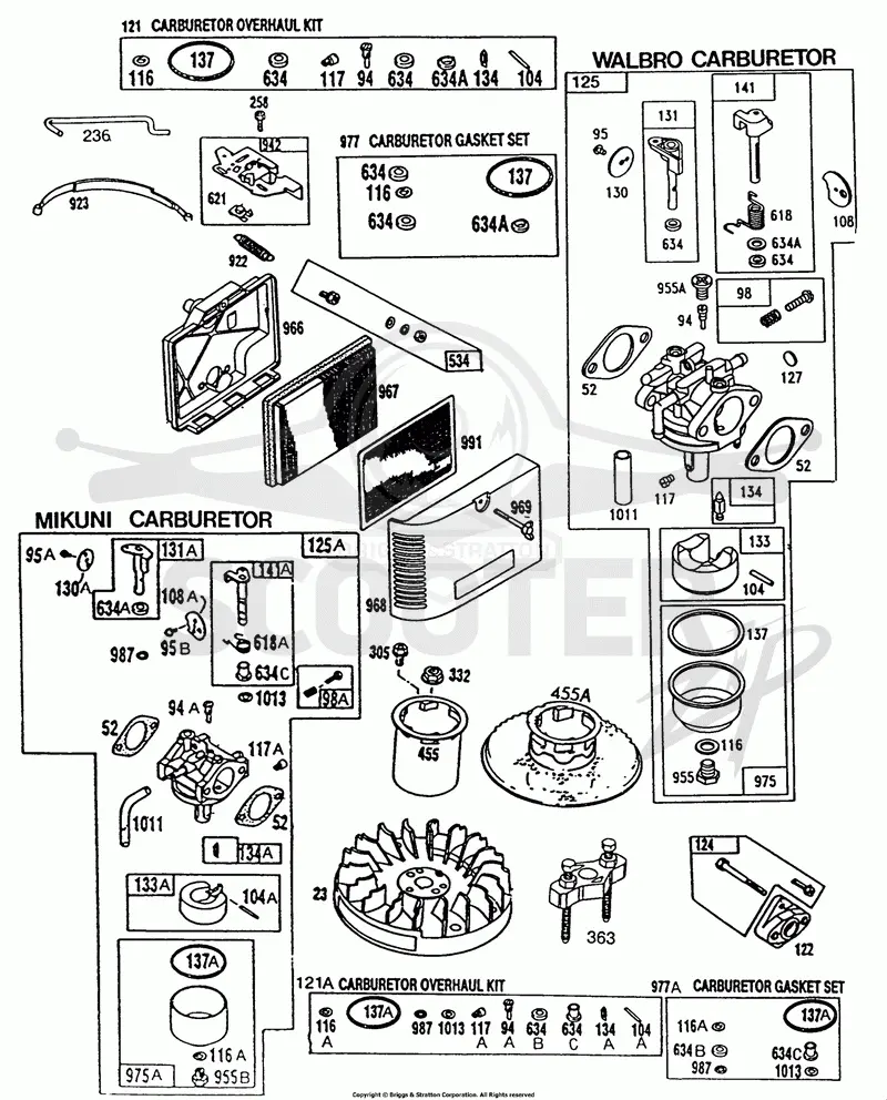 Carburetors,Air Cleaner,Kits