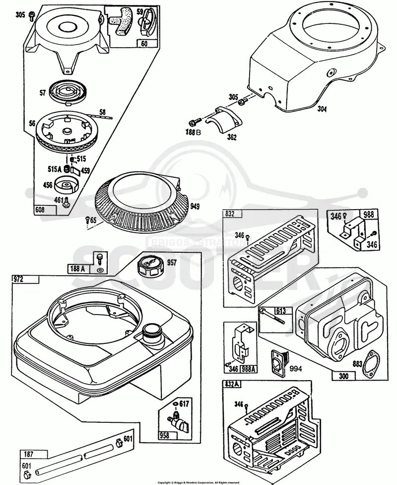 Fuel, Muffler, Rewind