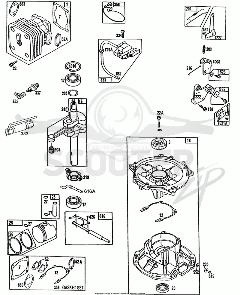 Cylinder, Sump ,Drive Train