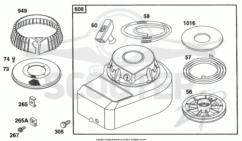 Blower Hsg, Rewind