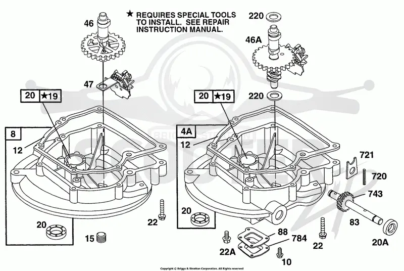 Sump Bases,Cams,RightAngleDr