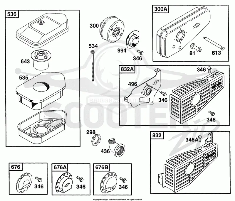 Air CLeaner Grps, Mufflers