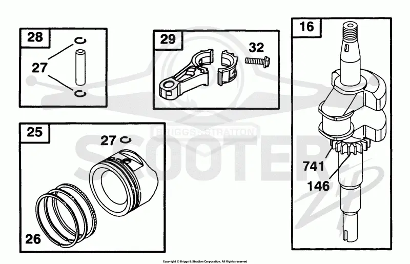 Crankshaft, Piston Group