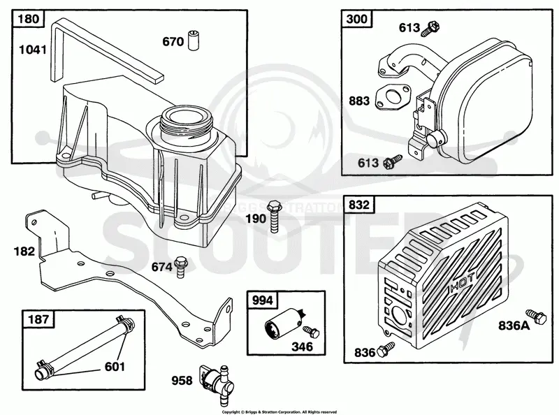 Fuel Tank Grp, Muffler