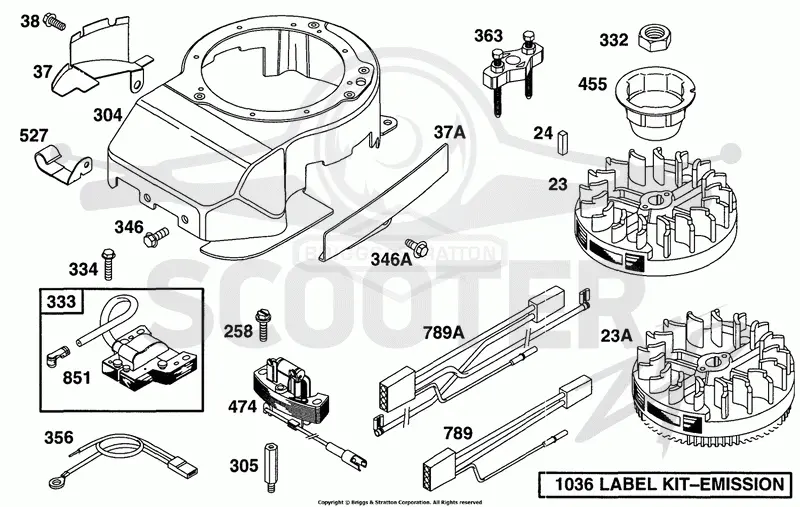 Blower Hsg, Flywheels, Elect