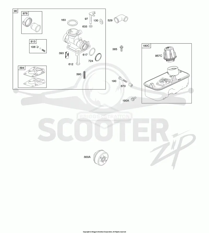 Carburetor, Exhaust System, Fuel Supply