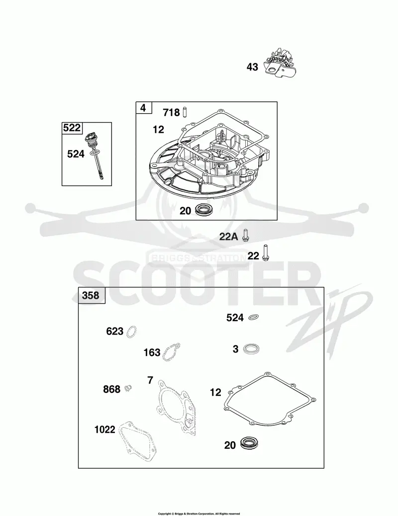 Crankcase Cover/Sump and Lubrication Group