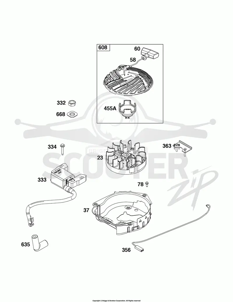 Flywheel, Ignition and Starter Group
