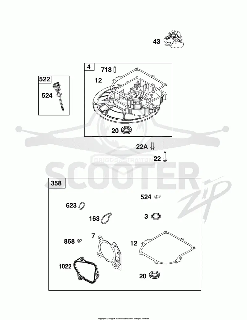 Crankcase Cover/Sump and Lubrication Group