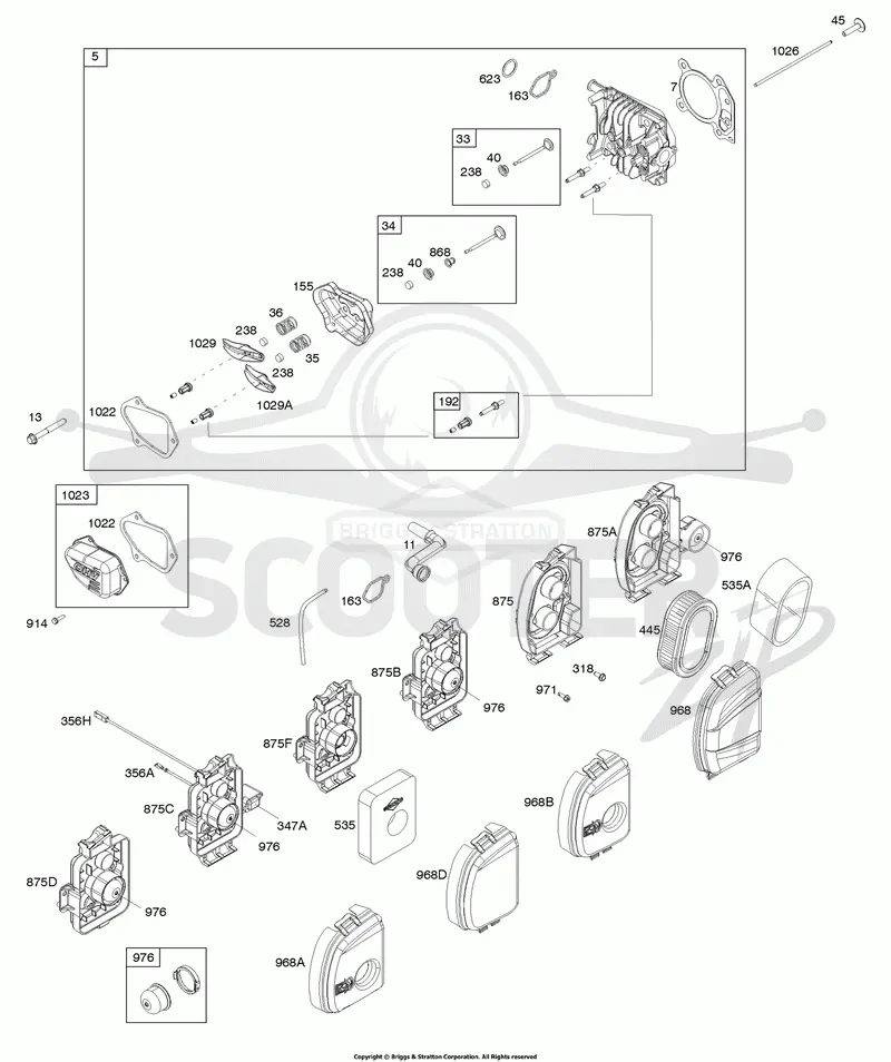 Air Cleaner, Cylinder Head