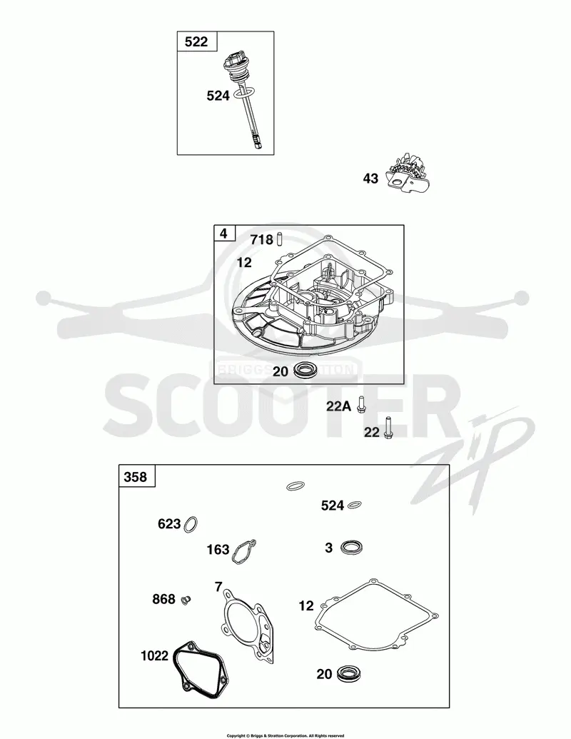 Crankcase Cover/Sump and Lubrication Group