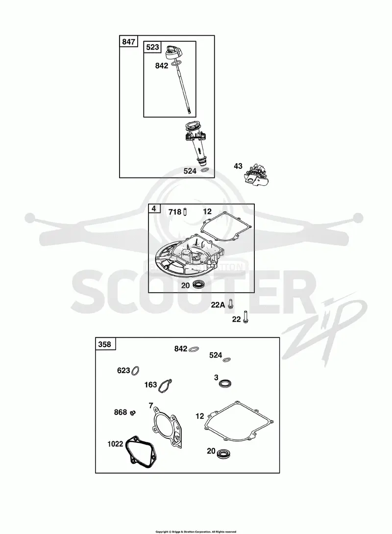 Crankcase Cover/Sump and Lubrication Group