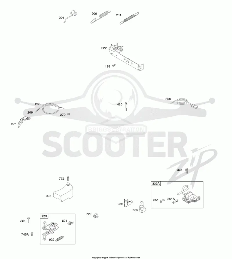 Brake, Controls, Governor Spring, Ignition