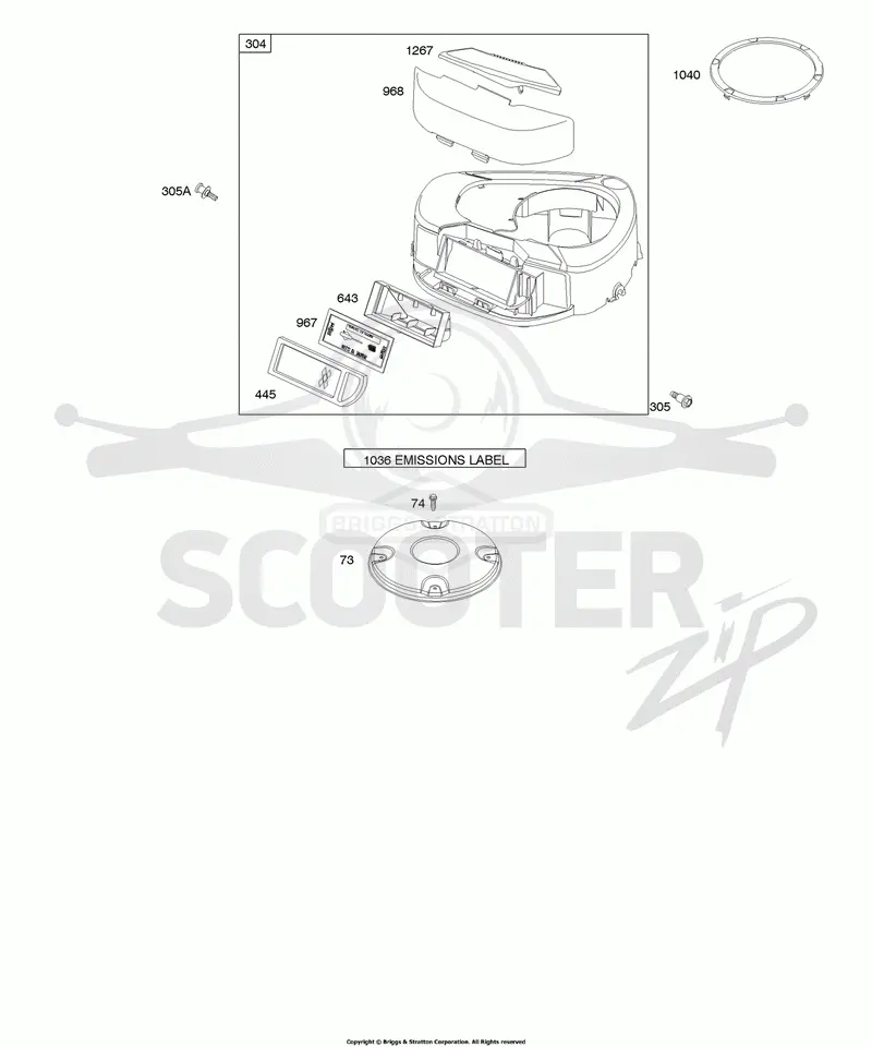 Air Cleaner, Blower Housing, Fuel Supply