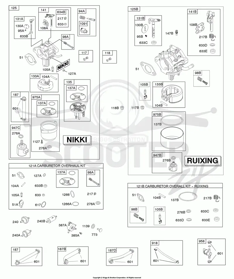 CARBURETOR, FUEL SUPPLY, KIT - CARBURETOR OVERHAUL