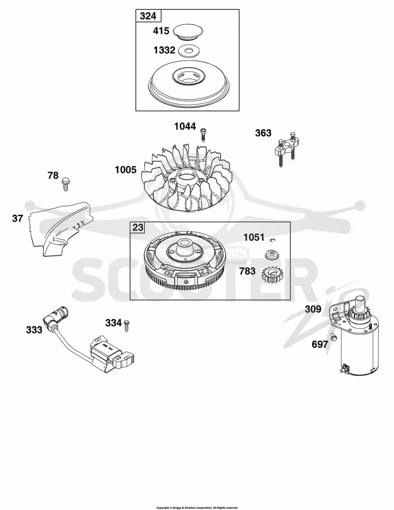 Flywheel, Ignition, and Starter Group