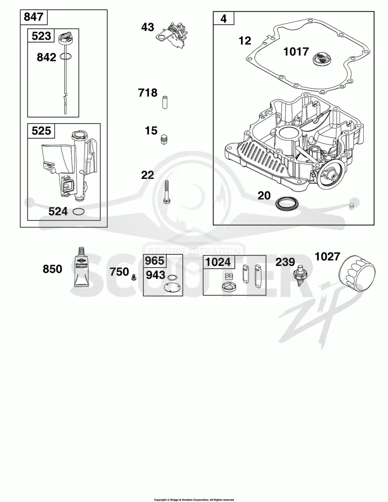Crankcase Cover/Sump and Lubrication Group