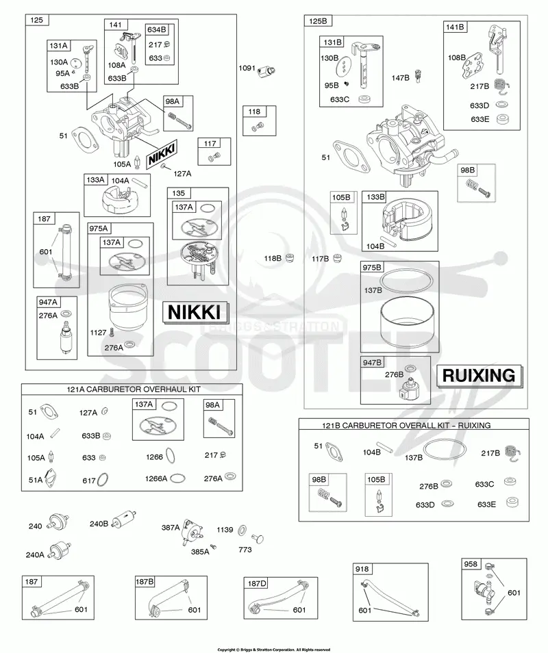 CARBURETOR, FUEL SUPPLY, KIT - CARBURETOR OVERHAUL