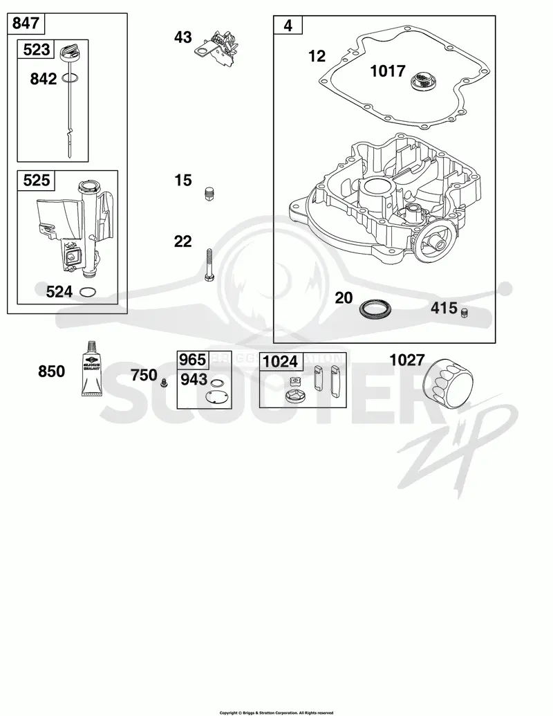 Crankcase Cover/Sump and Lubrication Group