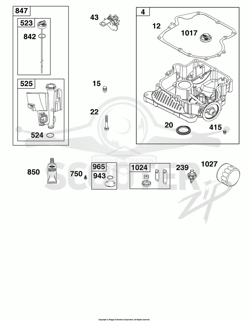 Crankcase Cover/Sump and Lubrication Group