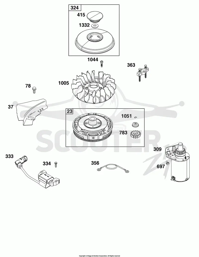 Flywheel, Ignition, and Starter Group