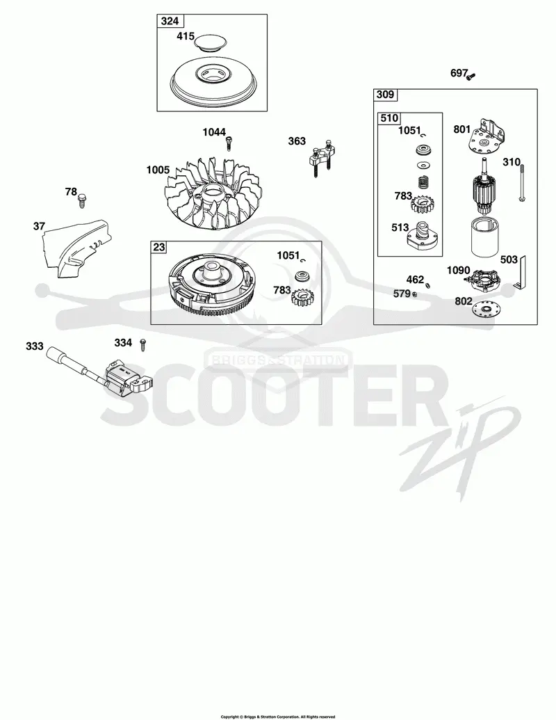 Flywheel, Ignition, and Starter Group