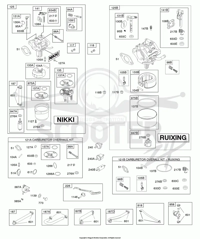 CARBURETOR, FUEL SUPPLY, KIT - CARBURETOR OVERHAUL