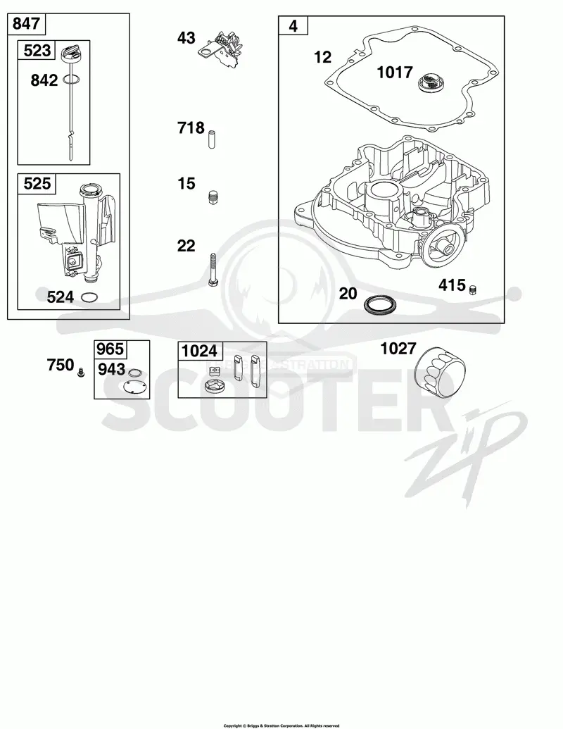 Crankcase Cover/Sump and Lubrication Group