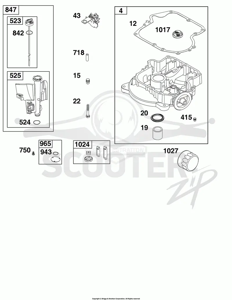 Crankcase Cover/Sump and Lubrication Group