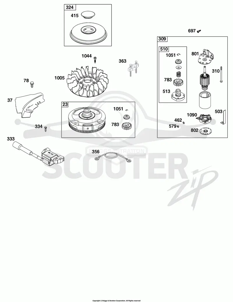 Flywheel, Ignition, and Starter Group