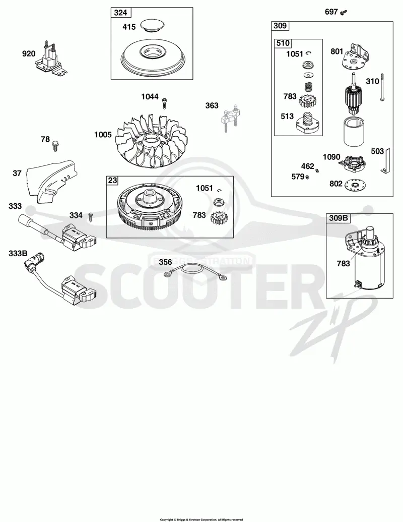 Flywheel, Ignition, and Starter Group