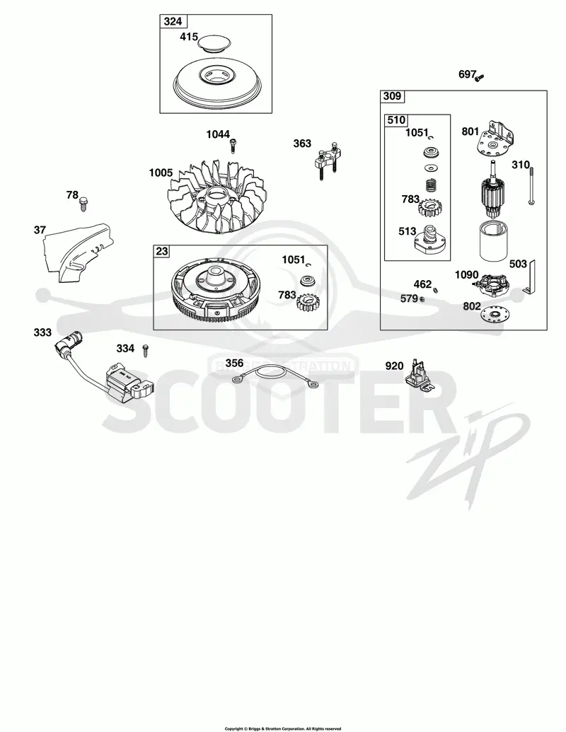 Flywheel, Ignition, and Starter Group