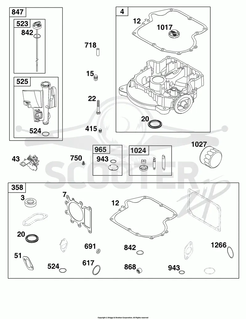 Crankcase Cover/Sump and Lubrication Group
