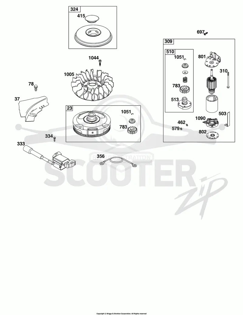 Flywheel, Ignition, and Starter Group